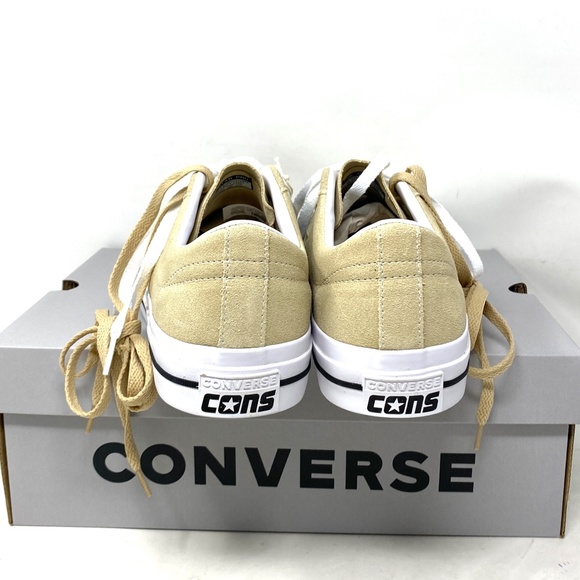 Converse One Star Pro Suede Sneakers Oat Milk Low Top Casual Men's Size A04155C - Picture 6 of 11